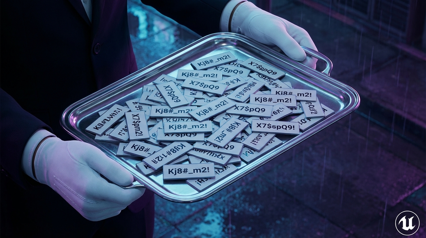 Ein Butler serviert Passwörter. KI-generiert (Nano Banana Pro). Ein Butler serviert Passwörter. KI-generiert (Nano Banana Pro).